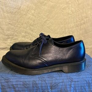 Dr Martens made in England 1461 electric blue Oxford UK 11 US 12